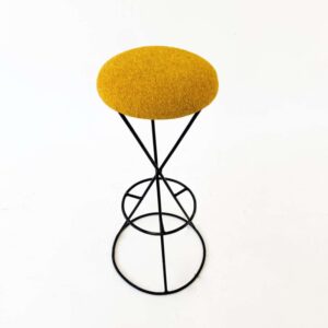 Yellow Swivel Iron Bar Stools3